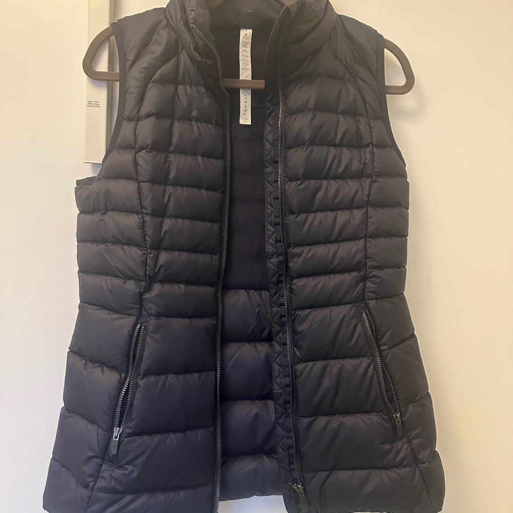 Lululemon Athletica Navy Blue Down Puffer Vest